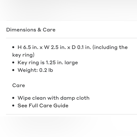 Cuyana Alpaca Black Leather Keychain NWT - Picture 9 of 9